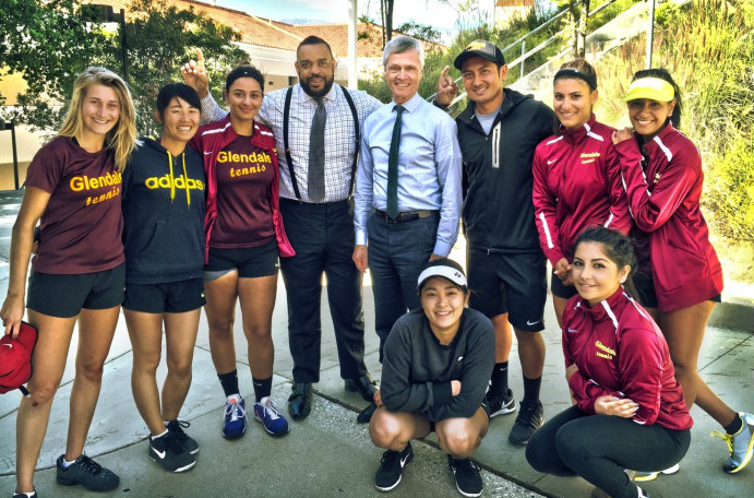 The Glendale College Women's Tennis team claimed their second straight WSC team title.