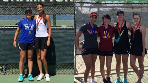 The 2017 WSC Women's Tennis Single and Doubles Finalists.
