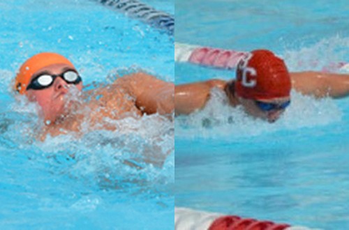 The Ventura Men and Bakersfield Women led after day one of the 2014 WSC Swim and Dive Championships.