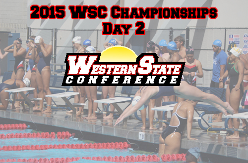 Day 2 of the 2015 WSC Swim Championships is in the books. The Ventura Men and Santa Barbara women extended their leads.